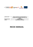 RECOC MANUAL - Interreg Sudoe