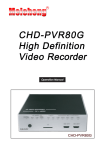 CHD-PVR80G Manual