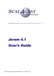 Joram 4.1 User`s Guide