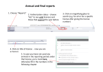 Compiling annual and final reports in e-tierversuche