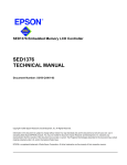 SED1376 TECHNICAL MANUAL