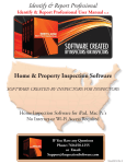Identify & Report Professional Home & Property Inspection Software