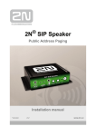 2N SIP Speaker - 2N WIKI