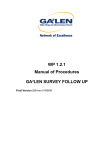 WP 1.2.1 Manual of Procedures GA²LEN SURVEY FOLLOW UP