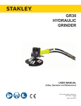 GR30 User Manual - Stanley Hydraulic Tools