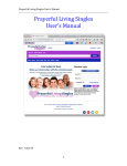 Prayerful Living Singles User`s Manual