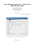 User Manual for egs inprz, a GUI for the NRC RZ user