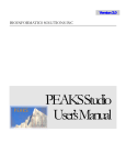 PEAKS Studio Manual 2.0 - Bioinformatics Solutions Inc.