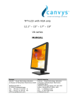 TFT-LCD with VGA only 12.1” – 15” – 17” – 19” VA series