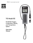 YSI Model 85 Operations Manual - Enviro