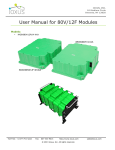 User Manual for 80V/12F Modules