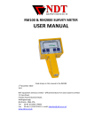 rm100 & rm2000 survey meter user manual - ndt