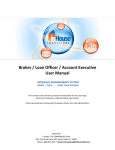 Broker / Loan Officer / Account Executive User Manual APPRAISAL