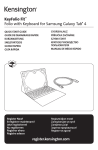 KeyFolio Fit™ Folio with Keyboard for Samsung Galaxy Tab® 4