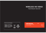 WIRELESS HD VIDEO - CVC Computer Video Communication