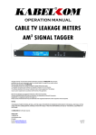 operation manual cable tv leakage meters am2 signal tagger