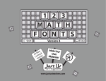 Math Fonts Manual - Gwinnett County Public Schools