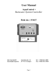 User Manual - RainHarvest Systems