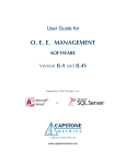 Product User Guide - OEE Calculation Software by Capstone Metrics