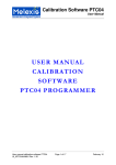 user manual calibration software ptc04 programmer