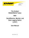 The Analyst RS422/RS232 Tester With Send