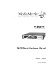 NION Dante Hardware Manual