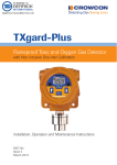 Crowcon TXgard Plus Fixed Gas Detector User Manual DOWNLOAD