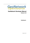 GeoNetwork Developer Manual
