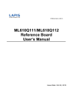 ML610Q111/Q112 Reference Board User`s Manual