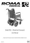 Model P001 – Wheelchair Powerpack User Manual