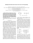 Modeling Protein Interaction Networks with Answer Set Programming