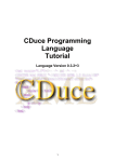 CDuce Programming Language Tutorial
