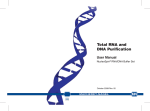 Total RNA and DNA Purification User Manual