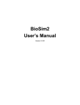 BioSim2 User`s Manual