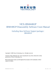 NEX-IBM440GP Manual