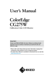 ColorEdge CG275W User`s Manual
