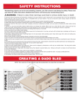 Instructions for Making a Dado Sled