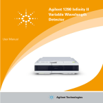 Agilent 1290 Infinity II Variable Wavelength Detector User Manual