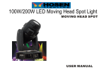 100W/200W LED Moving Head Spot Light