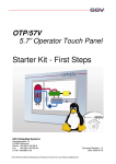 First Steps Operator Touch Panel OTP/57V