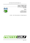 ProTee Golf 2.0 User Manual v1.1 - Golf Simulator & Swing Analyzer