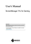 ScreenManager Pro for Gaming User`s Manual