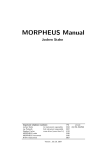 MORPHEUS user manual