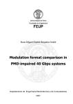 Modulation format comparison in PMD