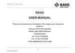 RAVO USER MANUAL