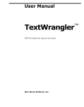 TextWrangler 5.0 User Manual