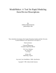 ModelMaker: A Tool for Rapid Modeling from Device Descriptions