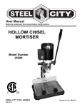 HOLLOW CHISEL MORTISER - Steel City Tool Works