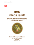 RMS User`s Guide - Government Home Page