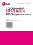 COLOR MONITOR SERVICE MANUAL